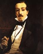 Pierre Puvis de Chavannes Thommas - Alfred Jones, Member of Stockbrokerage House oil painting